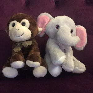 Elephant and a monkey